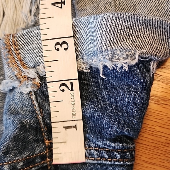 Aeropostale Blue Distressed Jean Shorts - Picture 7 of 9